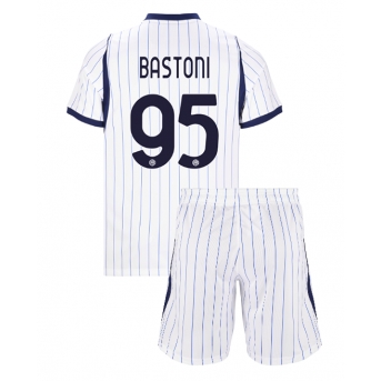 Billige Fotballdrakt Inter Milan Alessandro Bastoni #95 Replika Bortedraktsett Barn 2026-27 Kortermet (med bukser)